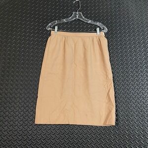 Vintage‎ Pendleton Brown 100% Wool Midi Button Tie Skirt Women's Size 10